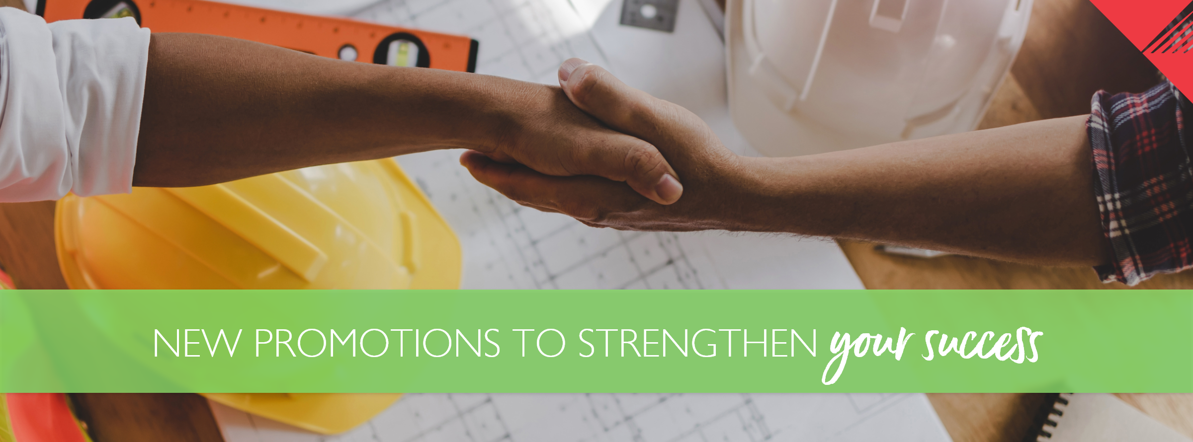 Worker in yellow hard hat and orange vest - New Promotions to Strengthen Your Success